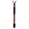 The BOG Devil Tripod CLD-3 features camouflage design, cushioned grips, Rapid Lock leg adjustment, and screw out spike feet for stability in tough environments.