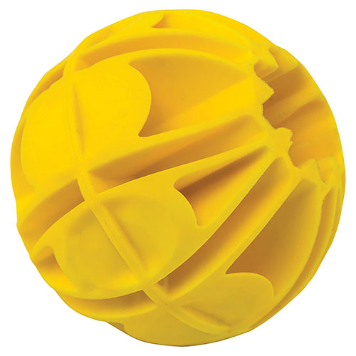 Caldwell Duramax 5" Target Ball offers self-healing durability, rated for .22lr to 50 BMG, providing endless fun as it bounces, rolls, and spins when hit.