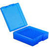 Frankford Arsenal Pistol Ammo Boxes offer see-through storage for easy identification, available in various sizes and colors to keep your reloaded ammunition organized.