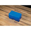 Frankford Arsenal's see-through ammo boxes offer easy storage and identification of reloaded ammunition, available in multiple colors and sizes for various calibers.