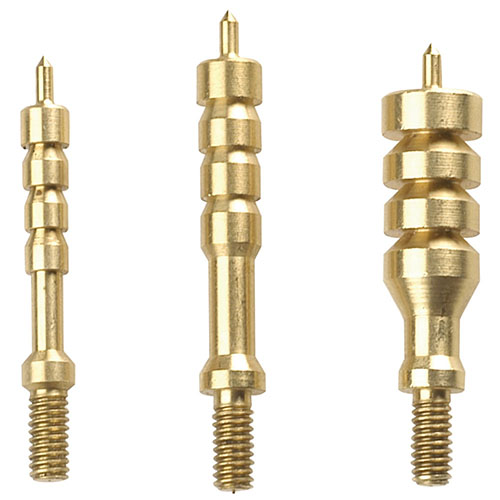 Tipton's 13 Piece Solid Brass Jag Set offers caliber-specific jags for a tight patch fit, ensuring effective cleaning with a durable storage box.