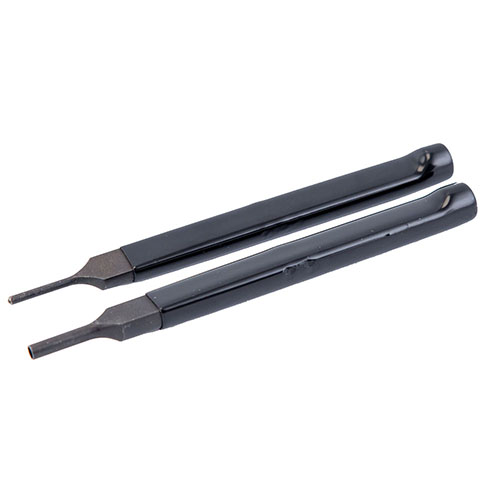 Wheeler Delta Series AR Bolt Catch Install Punch Kit ensures easy installation of bolt catch roll pins with a starter punch and finishes flush with a finishing punch.