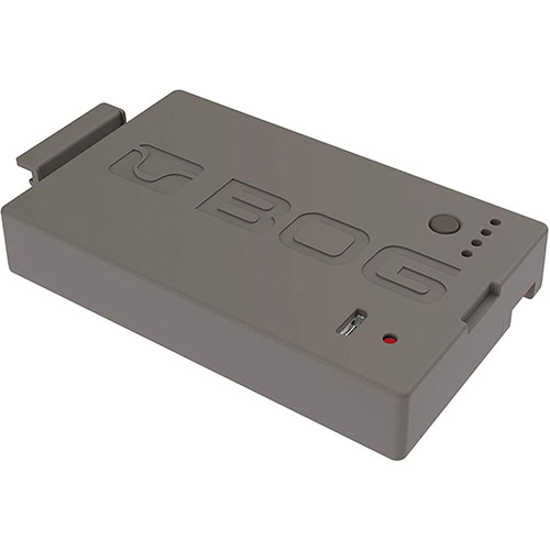 Nový BOG Omnipotence Li-Ion Battery Pack nahrazuje 6AA baterie a prodlužuje životnost BOG herních kamer na více než jeden rok používání.