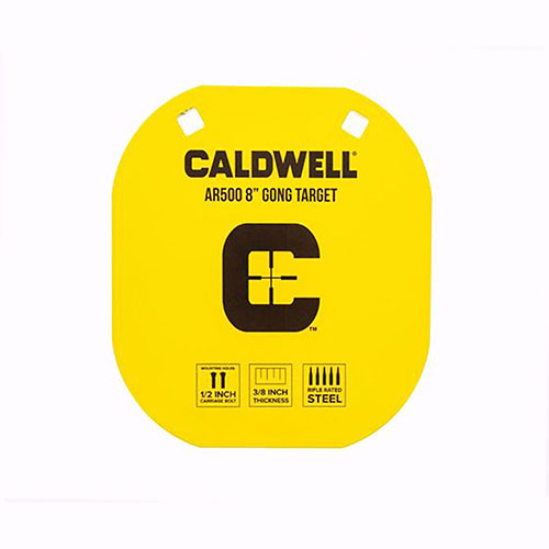 Caldwell AR500 8" targets are bright, durable, and designed for competition and training, withstanding thousands of rounds at high impact velocities.