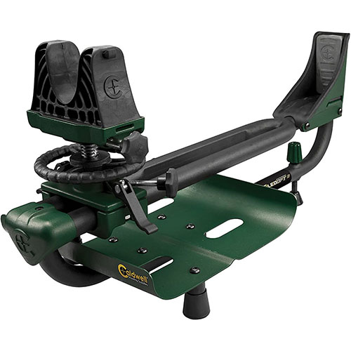 Caldwell Lead Sled DFT 2 offers unmatched recoil reduction, adjustable length and elevation, ensuring precision shooting for any shotgun or rifle.