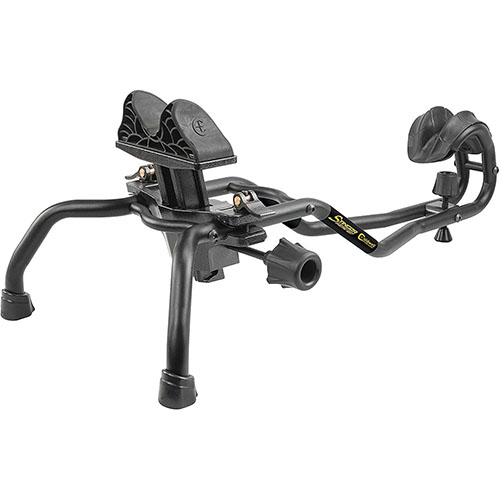 Caldwell® Stinger Shooting Rest offers fast one-handed height adjustments, sturdy dual metal frame, and molded supports for maximum stability and accuracy.