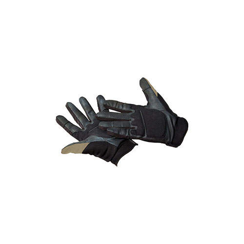 Caldwell Shooting Gloves Lg/XL offer lightweight, breathable durability, leather reinforcement for 'Slide Bite' protection, and touch-sensitive fingertips for smartphone use.