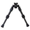 Caldwell Accumax Pic Rail Bipod 6”-9” offers quick-deployment carbon fiber legs, sturdy rubber feet for stability, and easy adjustments with twist-lock technology.