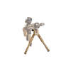 Caldwell AR Bipod offers quick attachment to picatinny rails, pivot and cant movements for alignment, secure height adjustment, and rubber feet for stability on all surfaces.