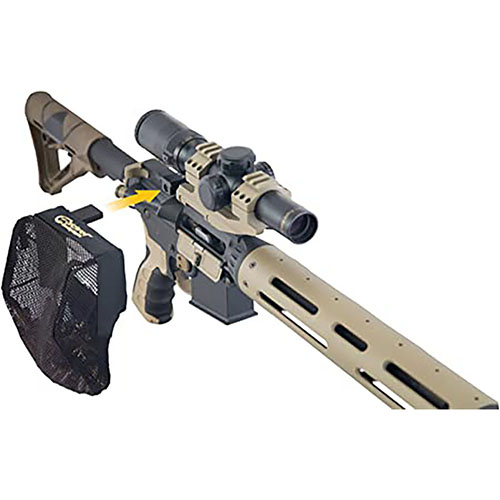 Caldwell AR-15 Pic Rail Brass Catcher easily mounts to any AR, captures ejected brass, offers 100 round capacity, and features quick detach for easy use.