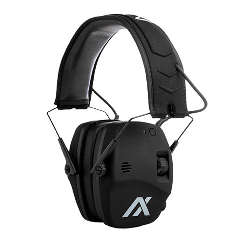 TRACKR Blu Earmuffs offer 27 dB SNR hearing protection, Bluetooth 5.0 audio, customizable hearing boost, and sweat resistance for ultimate comfort and safety.