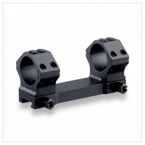 ERATAC Two-Piece Ring Mounts offer Mil-Spec durability, dual fastening options, adaptable rail tension, and a tactical modular interface for versatile optics support.