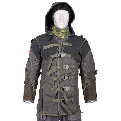 ULFHEDNAR Shooting Jacket PRS offers adjustable compression straps for optimal support, Kevlar trimmings for durability, and spacious pockets for convenience.