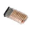 PUFGUN Saiga .308Win magazine holds 20 rounds, features a non-slip tread pattern, easy disassembly for maintenance, and a transparent design for cartridge visibility.