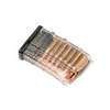 PUFGUN SAIGA .308WIN magazine holds 15 rounds, features a non-slip tread pattern, easy disassembly for cleaning, and a transparent design for cartridge monitoring.