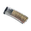 PUFGUN SAIGA .223REM magazine holds 30 rounds, features a non-slip tread pattern, easy disassembly for cleaning, and a transparent design for cartridge monitoring.