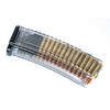 PUFGUN VEPR .223REM magazine holds 30 rounds, features a non-slip tread pattern, easy disassembly for cleaning, and a transparent design for cartridge monitoring.