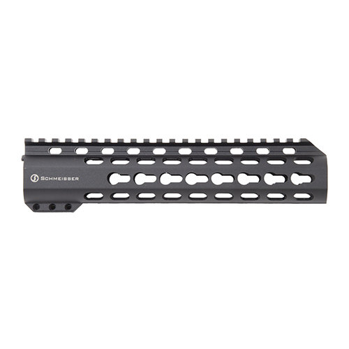 SCHMEISSER Handguard Free Float KeyMod offers stability, precision, and a sleek Slim-Line design, with durable steel inserts and versatile Keymod interfaces for accessories.