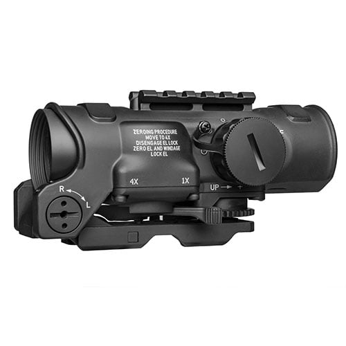 Elcan SpecterDR 1.5-6x42mm offers clear optics, adjustable magnification, and an illuminated 5.56 NATO reticle, perfect for versatile AR-15 setups.