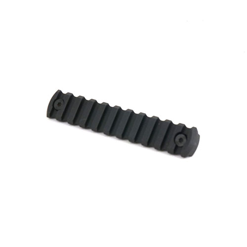 Tactical M-LOK Picatinny Rail from GERMAN TACTICAL SYSTEMS, made of durable 6061-T6 aluminum, features an integral QD mount and includes mounting hardware.