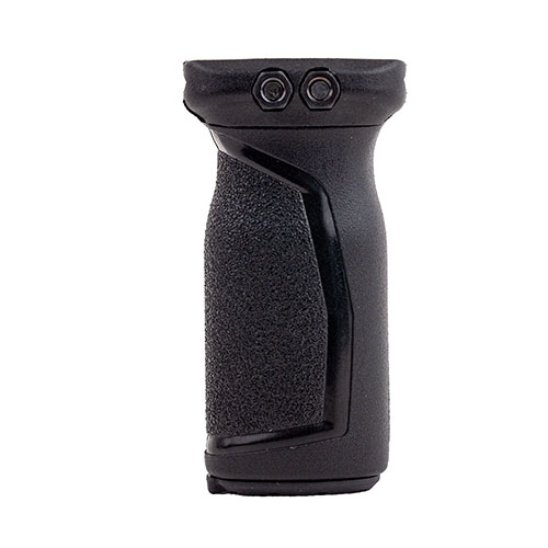 Breacher Vertical Grip Picatinny offers durable fiberglass reinforced polyamide, ergonomic design for comfort, and a waterproof compartment for essentials.