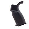 AR-15 Pistol Grip features durable fiberglass reinforced polyamide, rubberized grip, waterproof compartment, ergonomic design, and beavertail extension for comfort.