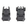 Scout AR-15 Flip-Up Sight Set offers lightweight durability, precision machining, and backup sighting, compatible with Picatinny rails, ensuring reliability in any situation.