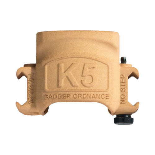 Kestrel 5000 Series Weather Station Mount easily attaches to Picatinny rails, ideal for spotting scopes, and is crafted from durable polymer for long-lasting use.