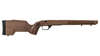 MDT TIMBR CORE combines solid walnut beauty with an aluminum micro-chassis for stability, featuring a V-block bedding system for easy, precise action fit.