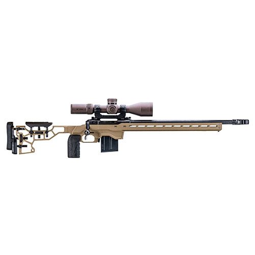 MDT ACC Chassis for Remington 700 offers adjustable weight management, ARCA/RRS dovetail, MDT Elite Grip, and compatibility with AICS magazines for optimal performance.