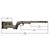 MDT XRS Complete Chassis System offers a drop-in solution for Howa 1500 & Weatherby Vanguard, featuring adjustable design, no bedding needed, and compatible with AICS magazines.