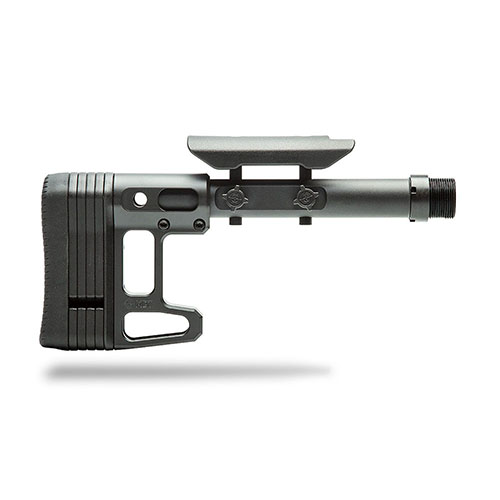 MDT Skeleton Carbine Stock, Lite je lehká a nastavitelná hliníková pažba s M-Lok slotem, 4 LOP distančními podložkami a dvěma QD sling swivel sockety.