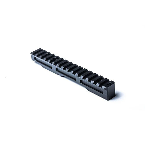 MDT High Scope Base for ESS Chassis System offers easy optics mounting, durable 6061-T6 aluminum construction, 20 MOA incline, and integrated recoil lug.