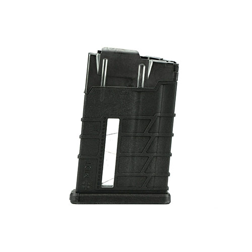 MDT Poly-Metal Magazine combines lightweight polymer with a durable metal feedlip, featuring clear windows for easy loading checks; compatible with multiple calibers.
