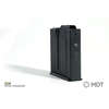 MDT Metal Magazine for short action .308 offers high strength steel construction, Cerakote Elite finish, and 10-round capacity without binder plate for longer COL.