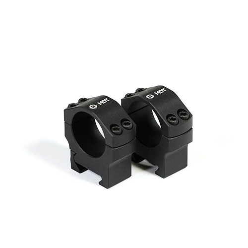 MDT Premier Scope Rings ensure a secure fit for your optics, precision machined from aluminum, meeting NATO specs for reliable performance on various rails.