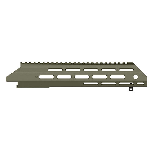 MDT ESS Fore-end offers versatility with a 15" standard length and options for shorter or longer fore-ends, plus attachment rails for enhanced customization.