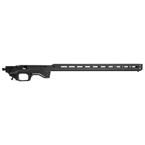 Vytvořte si vlastní ACC Chassis s tímto základem, který podporuje různé skládací pažby a MDT Vertical Pistol Grip pro maximální flexibilitu a pohodlí.