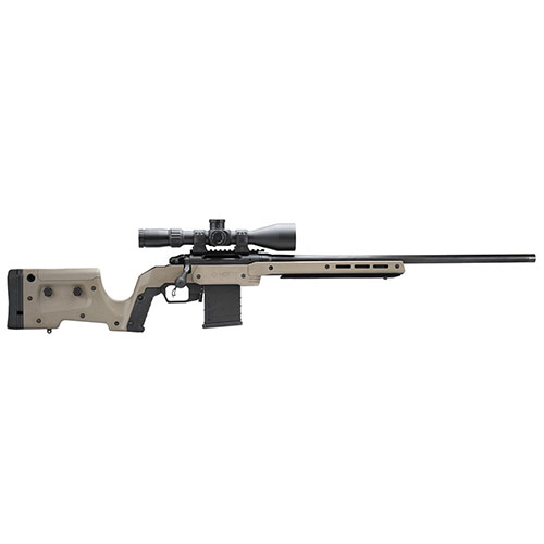 MDT XRS chassis combines a traditional feel with modern benefits, enhancing stability and precision for Ruger American shooters.