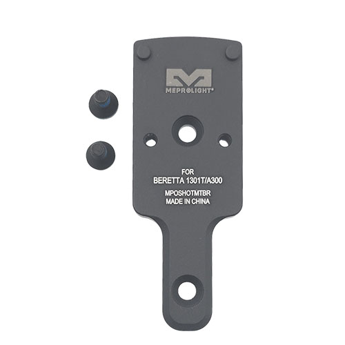 RMR SHOTGUN PLATE od MEPROLIGHT je ideální pro montáž RMR optiky na pušky Beretta 1301T/A300, zajišťující stabilní a přesné zaměřování.