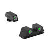 MEPRO Tru-Dot Fixed Sights provide day/night visibility with bright white and green tritium dots, durable steel construction, and no battery maintenance required.