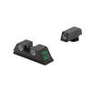 Upgrade your Glock with Meprolight Tru-Dot night sights for improved hit efficiency in all lighting conditions, featuring easy installation and various color options.