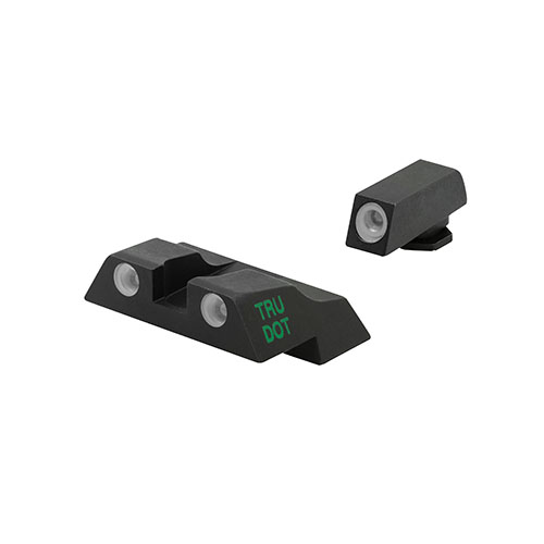 Upgrade your Glock with Meprolight Tru-Dot® night sights for enhanced aiming in any light, featuring a proven 85% increase in hit efficiency.