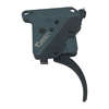 Timney Hit trigger for Remington 700 offers adjustable pull weight (8oz-2lb), durable machined components, and options for straight or curved shoes in black or nickel.