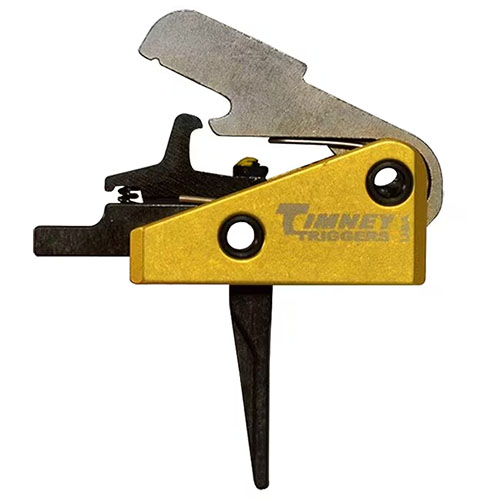 Timney AR15 Small Pin Straight Trigger offers a crisp, smooth pull like a precision bolt-action rifle, with drop-in installation and durable S7 tool steel components.