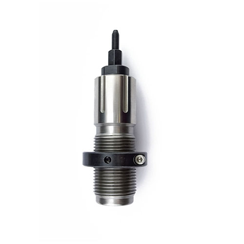 TRIEBEL Full Length Die 300 Win Mag offers easy cartridge case sizing, integrated primer ejector, and replaceable components for efficient reloading.