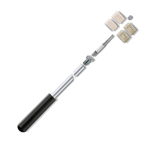 VFG's 2-part cleaning rod offers exceptional stability with solid aluminum construction, a firm screw connection, and compatibility with 9/32" cleaning elements.