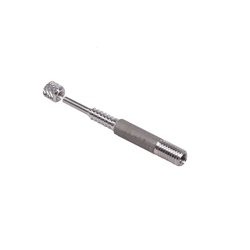 VFG ADAPTER (M5 external / 1/8" internal thread) is made of durable aluminum, compatible with all calibers, and fits both European and American cleaning rods.