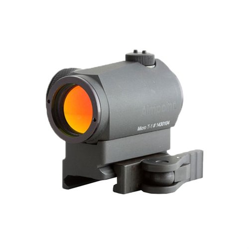 Lehký, rychloupínací mount pro Aimpoint Micro T1/T2 zajišťuje pevné uchycení díky čtyřem ocelovým Torx® šroubům a minimální výšce montáže.