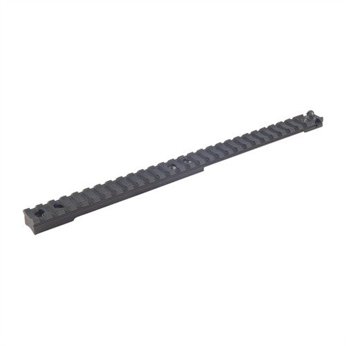 RUGER® SCOUT RIFLE® RAIL offers a no-gunsmithing Picatinny rail for stable optics mounting, featuring an adjustable rear aperture for backup sighting.